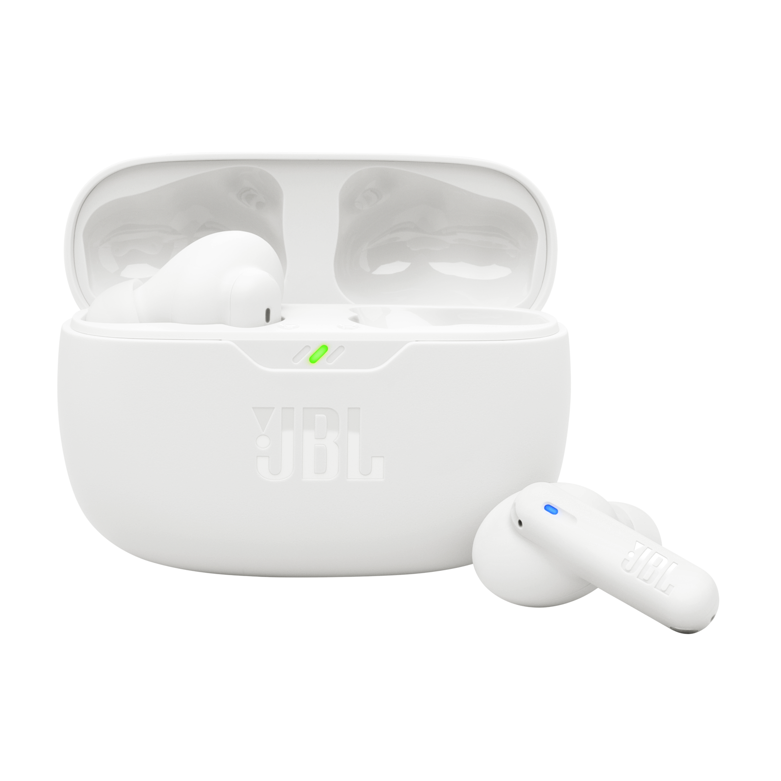 JBL Wave Beam 2 - White - True Wireless Noise Cancelling Earbuds - Hero